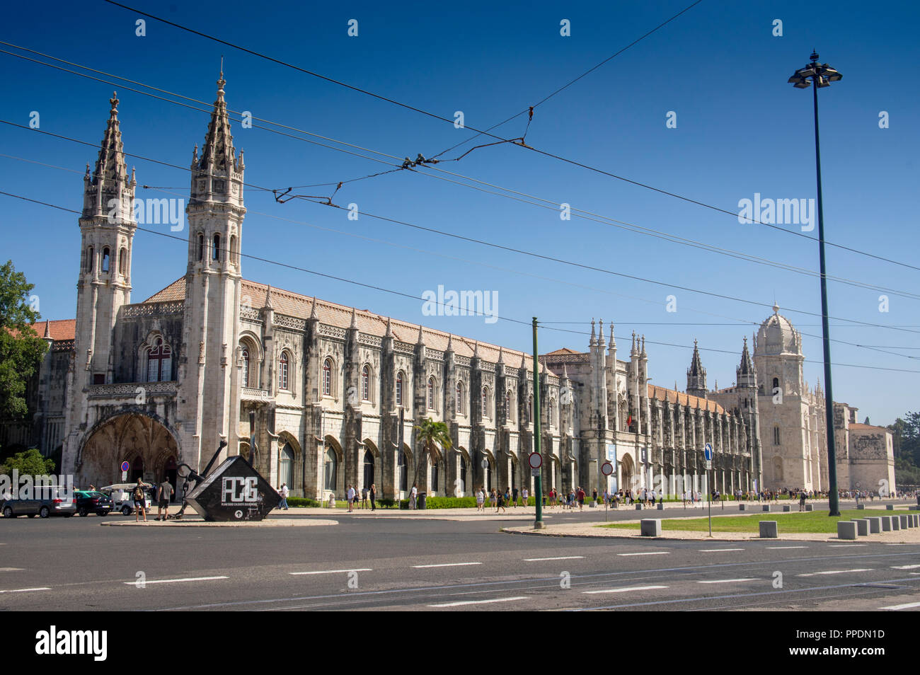 Monastère des Hiéronymites Jeronimos, portugais, Belém, Lisbonne , Portugal Banque D'Images