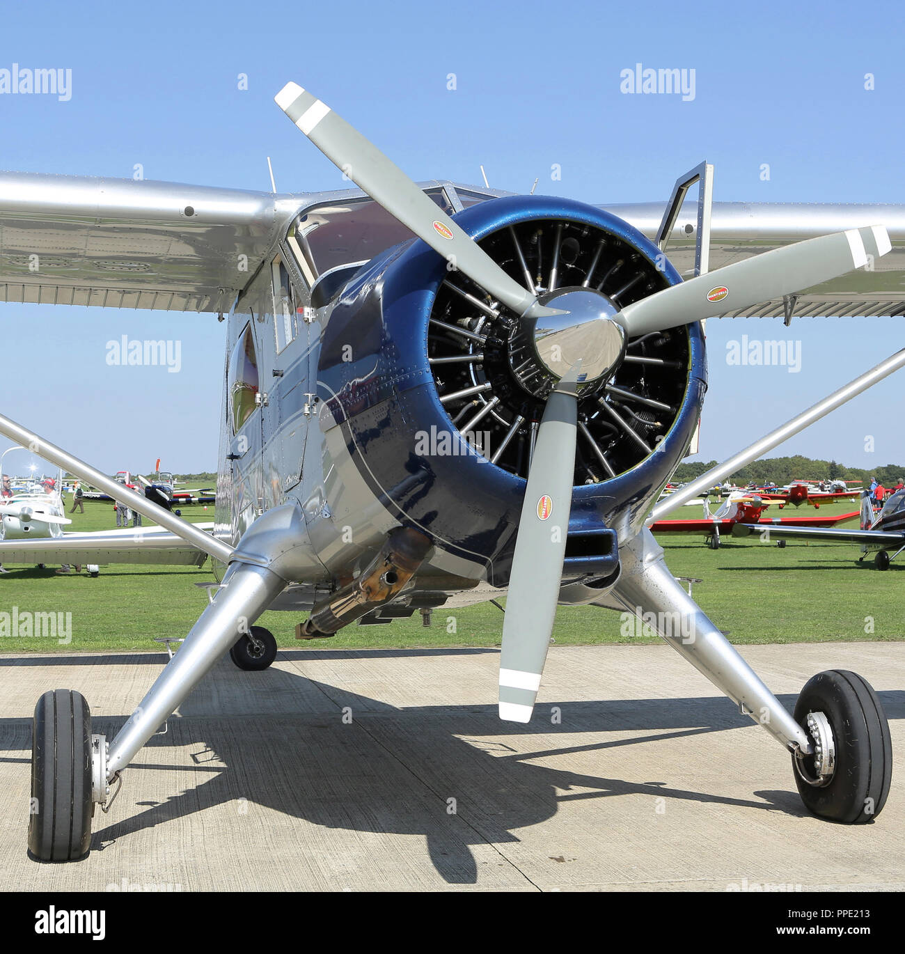 Le de Havilland Canada DHC 2 Beaver à la LAA Rassemblement à Sywell Banque D'Images