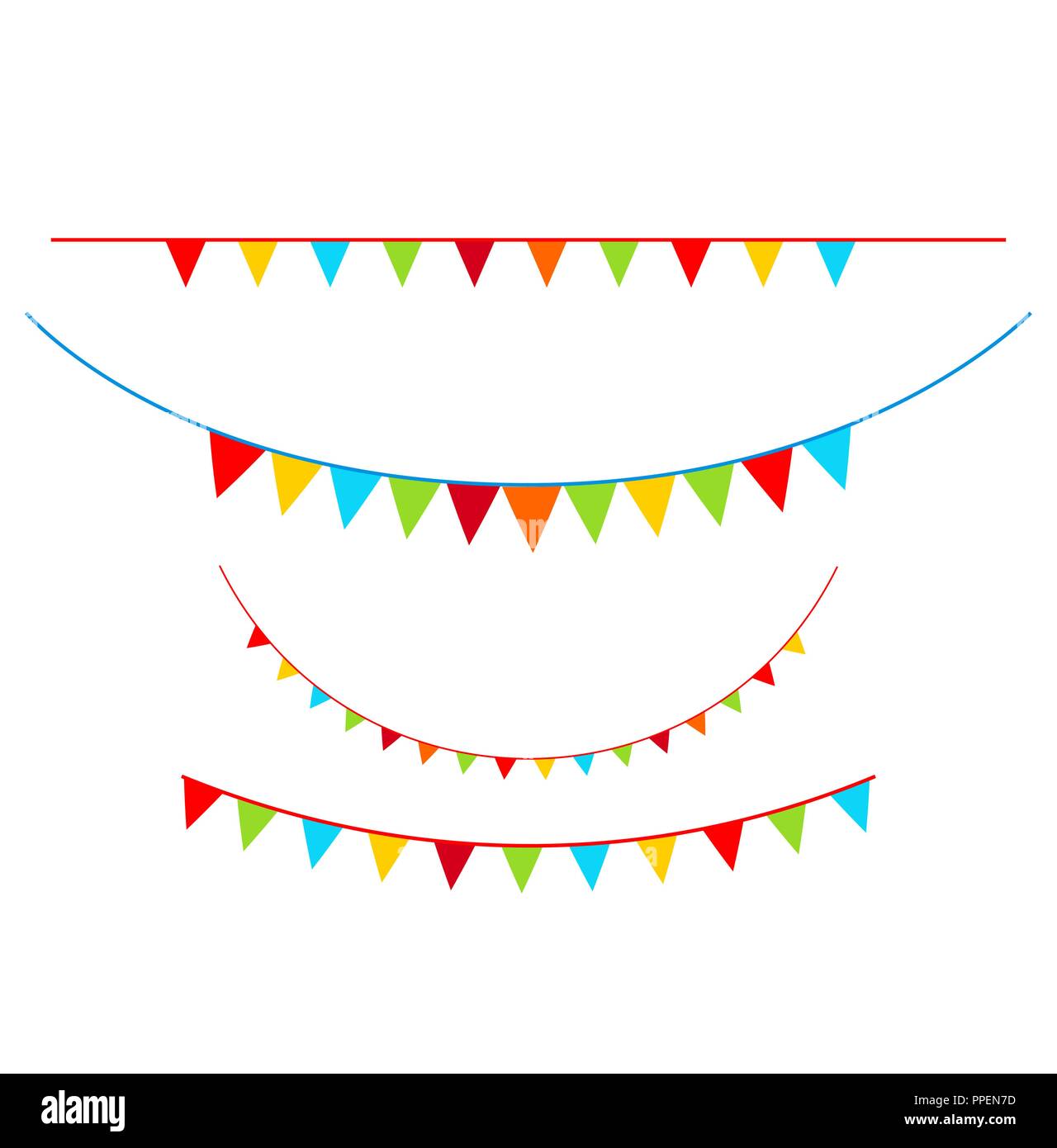 Jeu de drapeaux lumineux Illustration de Vecteur