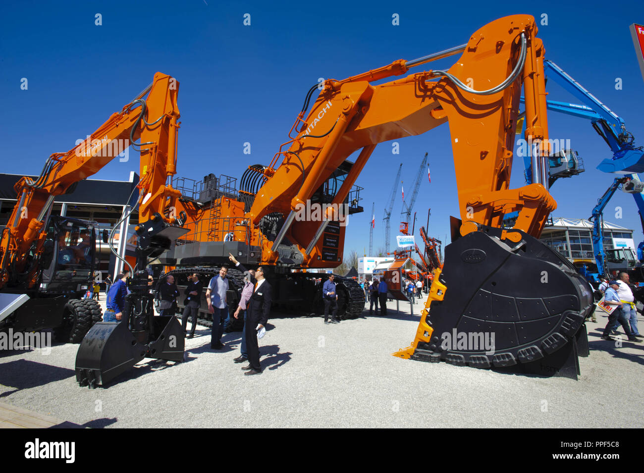 Bauma Munich 2013, Salon international de la machinerie de construction. Banque D'Images