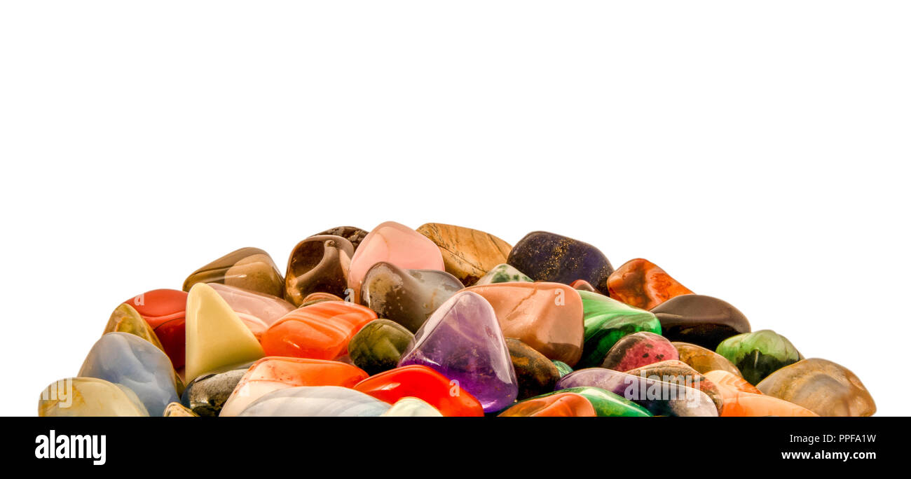 Lot De 60 Pierres Précieuses Polies - Agate Multicolore - 9 à 15 Mm - Pour Bijoux, Décoration Ou Jeux - 11