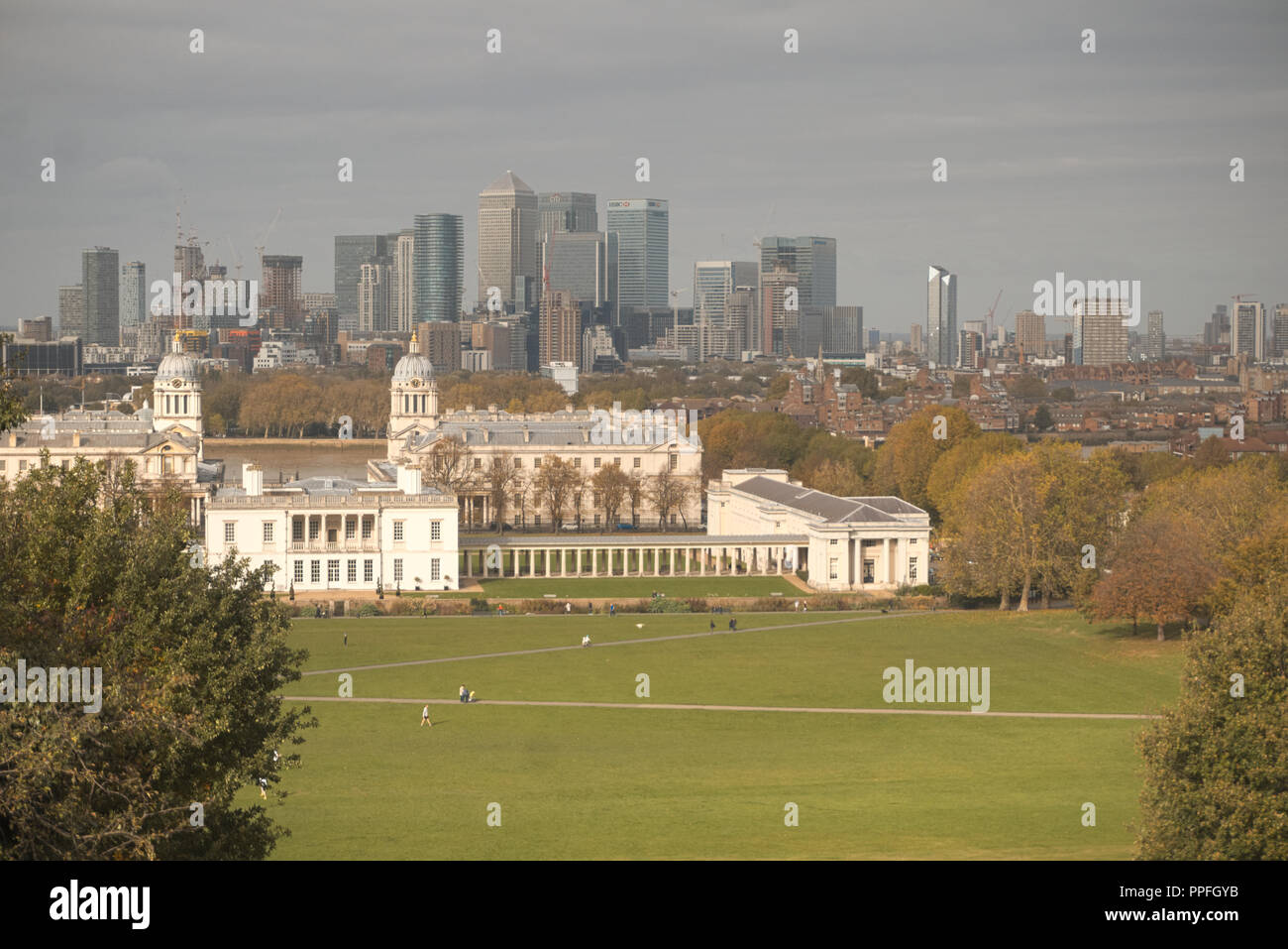 Vue de Londres Greenwich Banque D'Images
