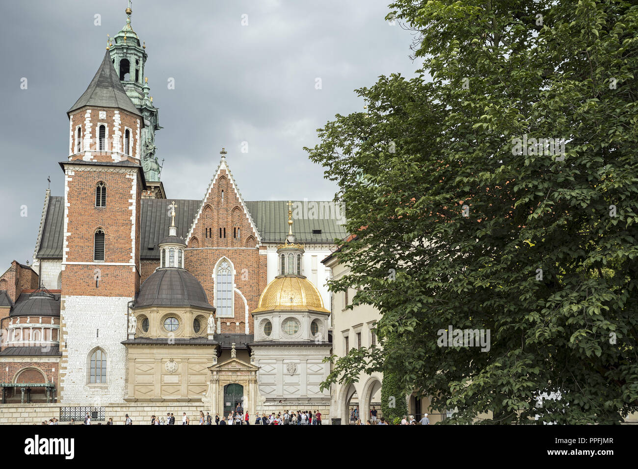 Château de Wawel. Cathédrale. Le siège des rois de Pologne. Banque D'Images