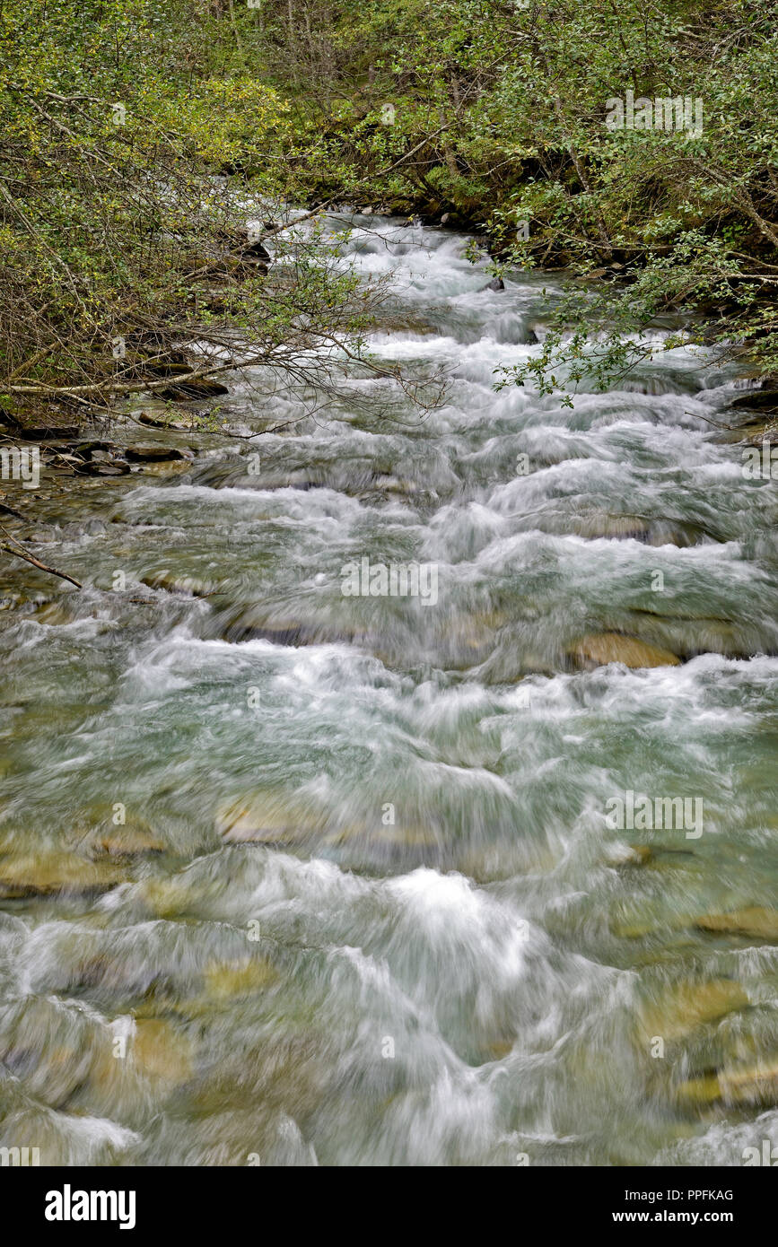 Gößnitzbach, mountain creek, près de Heiligenblut, Mölltal, Parc National du Hohe Tauern, Carinthie, Autriche Banque D'Images