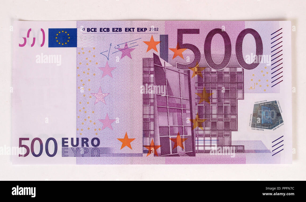 BILLETE DE 500 EUROS. España. Anverso. Banque D'Images