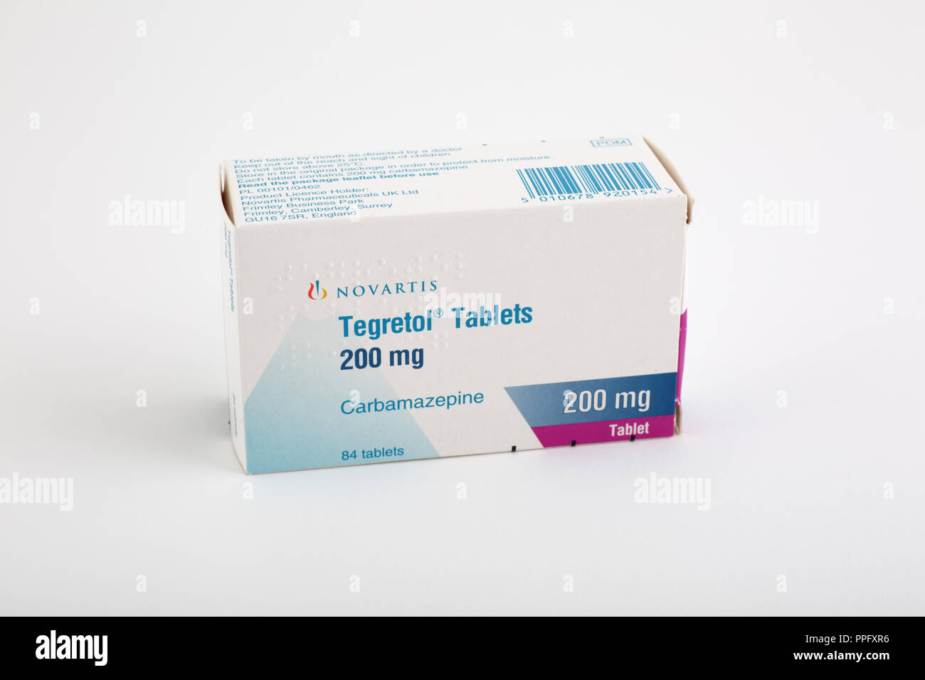 Pack de Tegretol de médicaments pour l'épilepsie. Banque D'Images