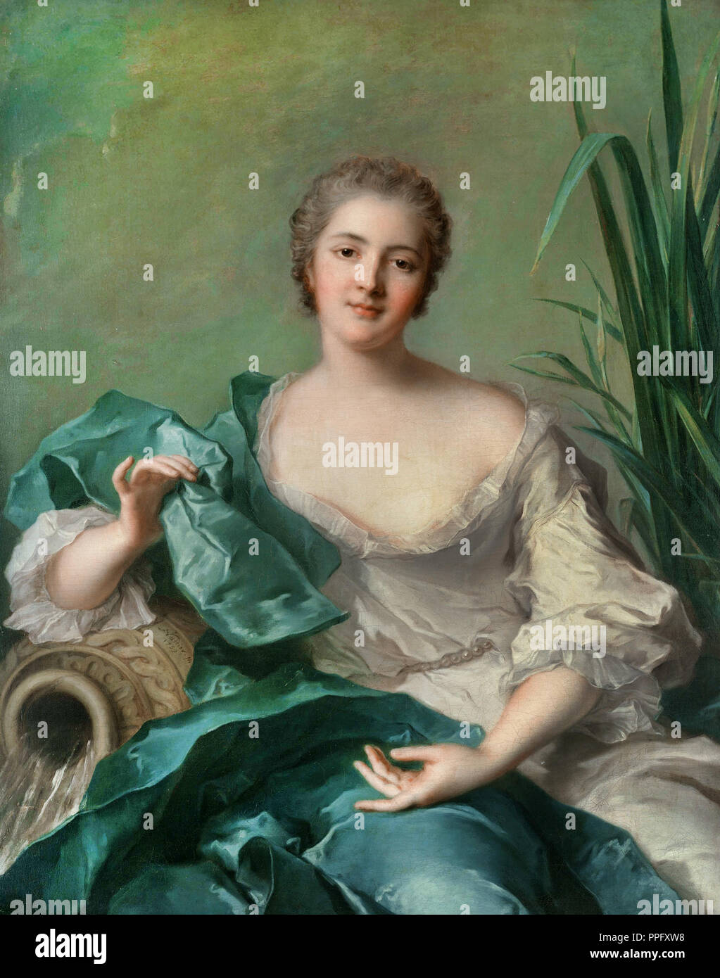 Tableau Imprimé 'Marie Françoise De La Cropte De Saint-Abre' D'après Jean Marc Nattier - Prêt à Accrocher