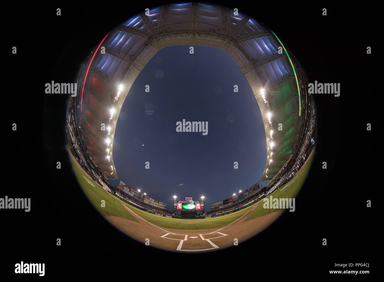 Aspectos del Nuevo estadio de Tomateros , previo al encuentro de Las Aguilas de Mexicali de Mexico vs Los Criollos de Caguas de Puerto Rico, durante Banque D'Images