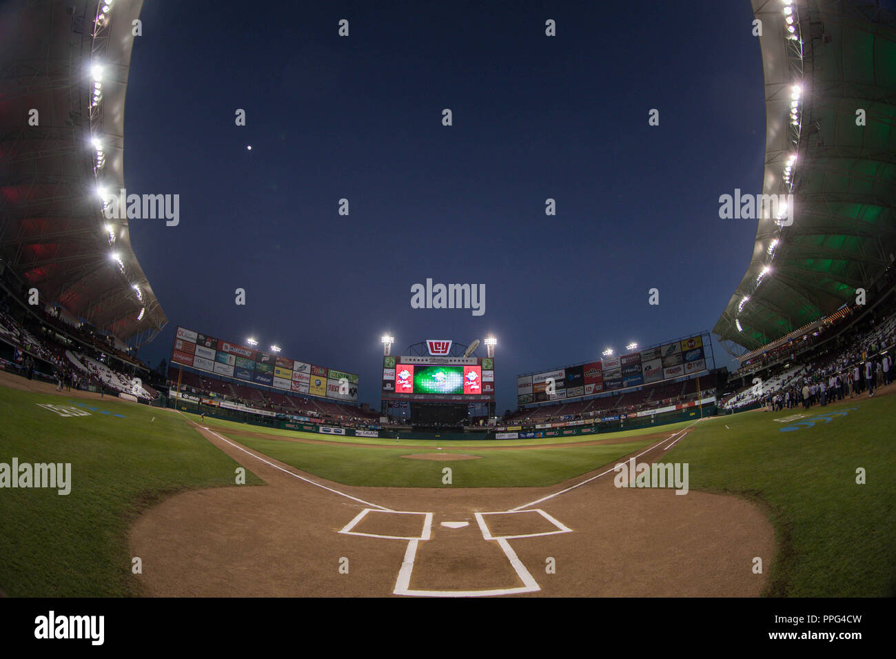Aspectos del Nuevo estadio de Tomateros , previo al encuentro de Las Aguilas de Mexicali de Mexico vs Los Criollos de Caguas de Puerto Rico, durante Banque D'Images