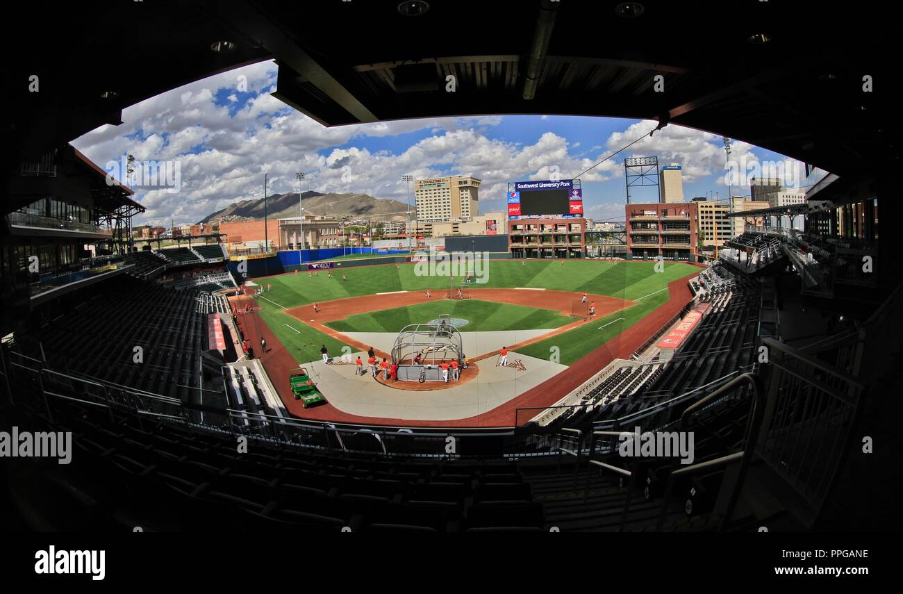 Le sud-ouest de University Park, El Paso, Texas. Chihuahuas ,Baseball Stadium Banque D'Images