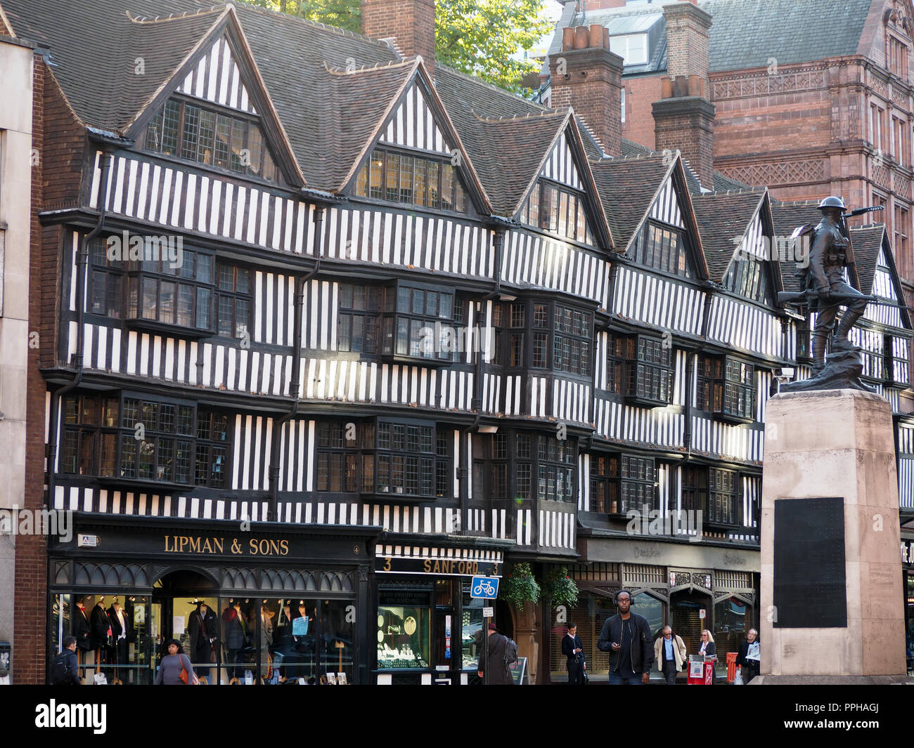 Vue de la façade à colombages de Staple Inn de High Holborn London Banque D'Images