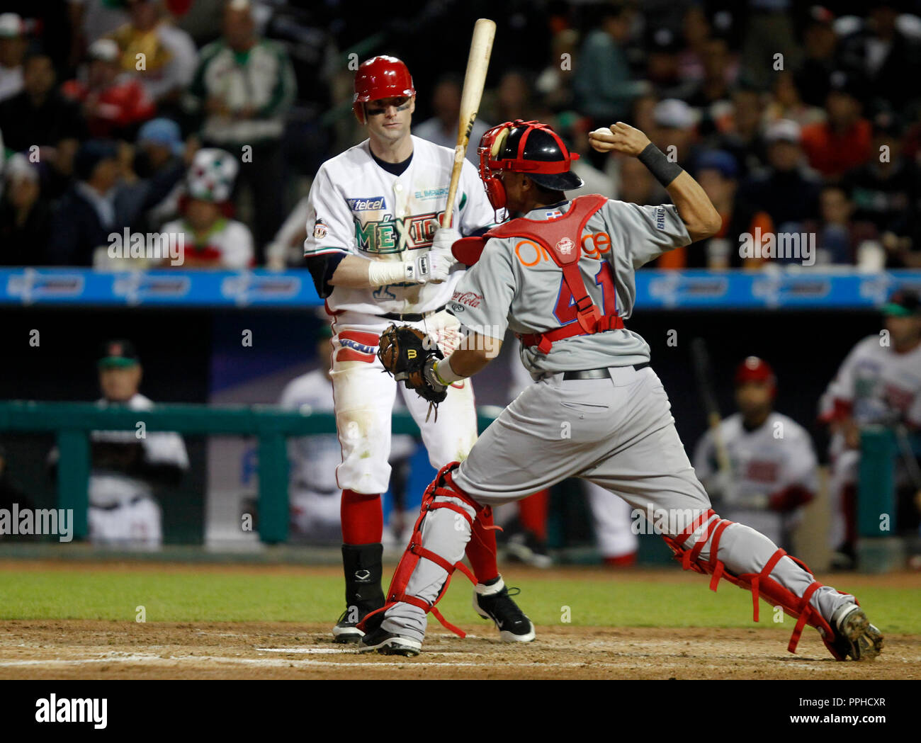 Douglas Clark de los Yaquis de Obregón. La série des Caraïbes 2013 à Sonora stadium © Photo : IG / NortePhoto .. Garnica Israël/NortePhoto Banque D'Images