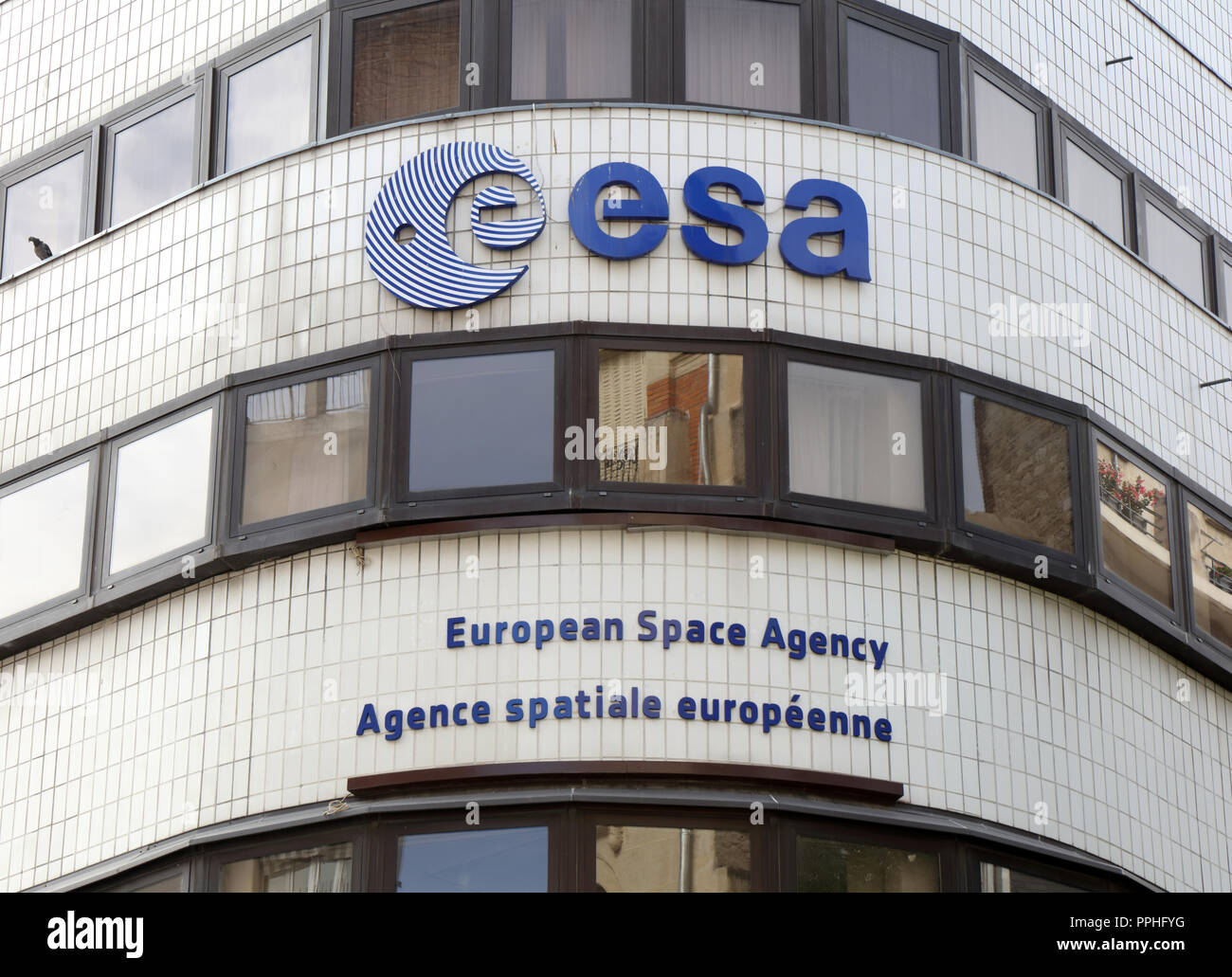 Paris, France, le 21 septembre 2018 Construction de l'ESA à Paris, France Banque D'Images