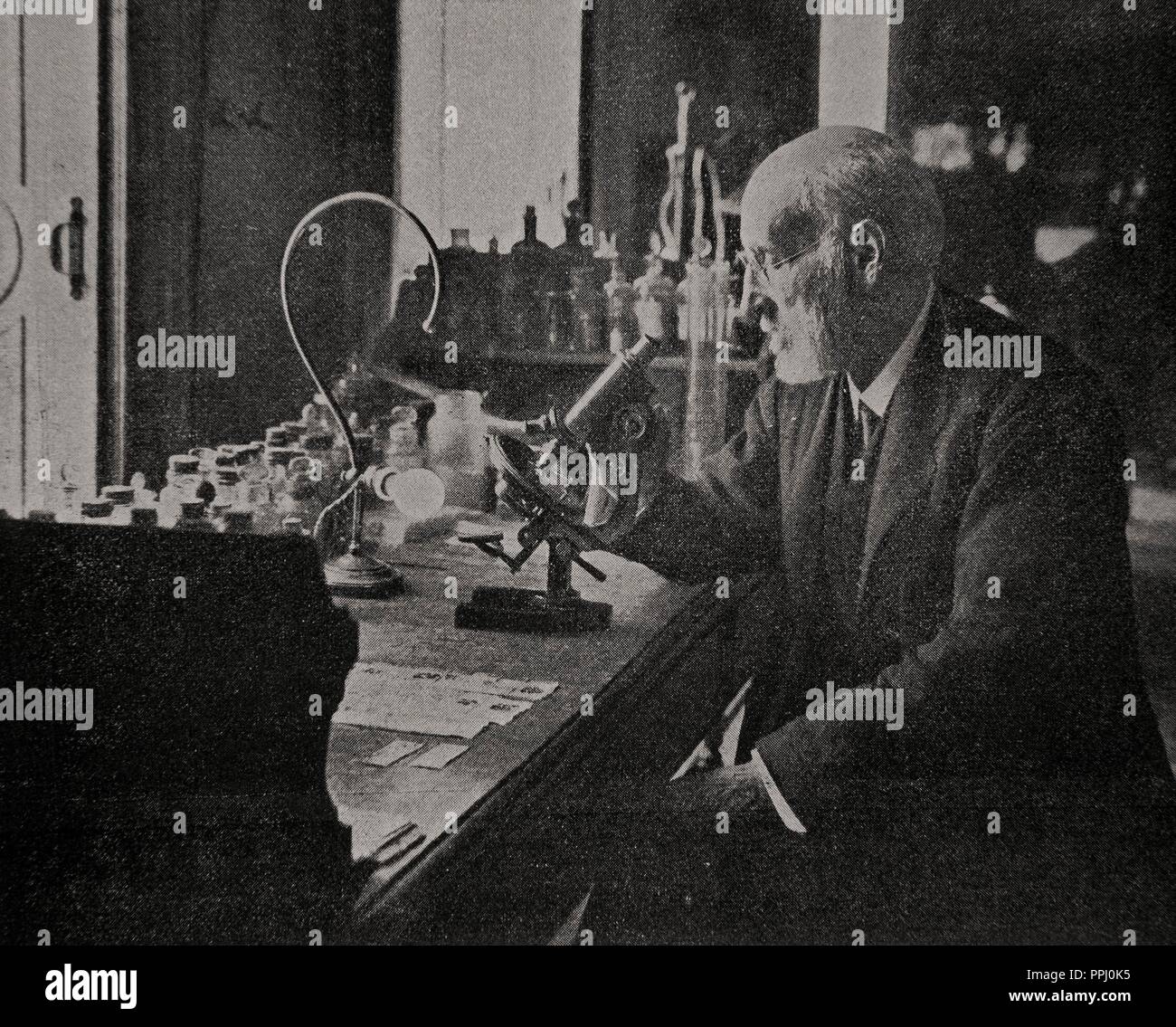 SANTIAGO RAMÓN Y CAJAL 1852-1934. Banque D'Images