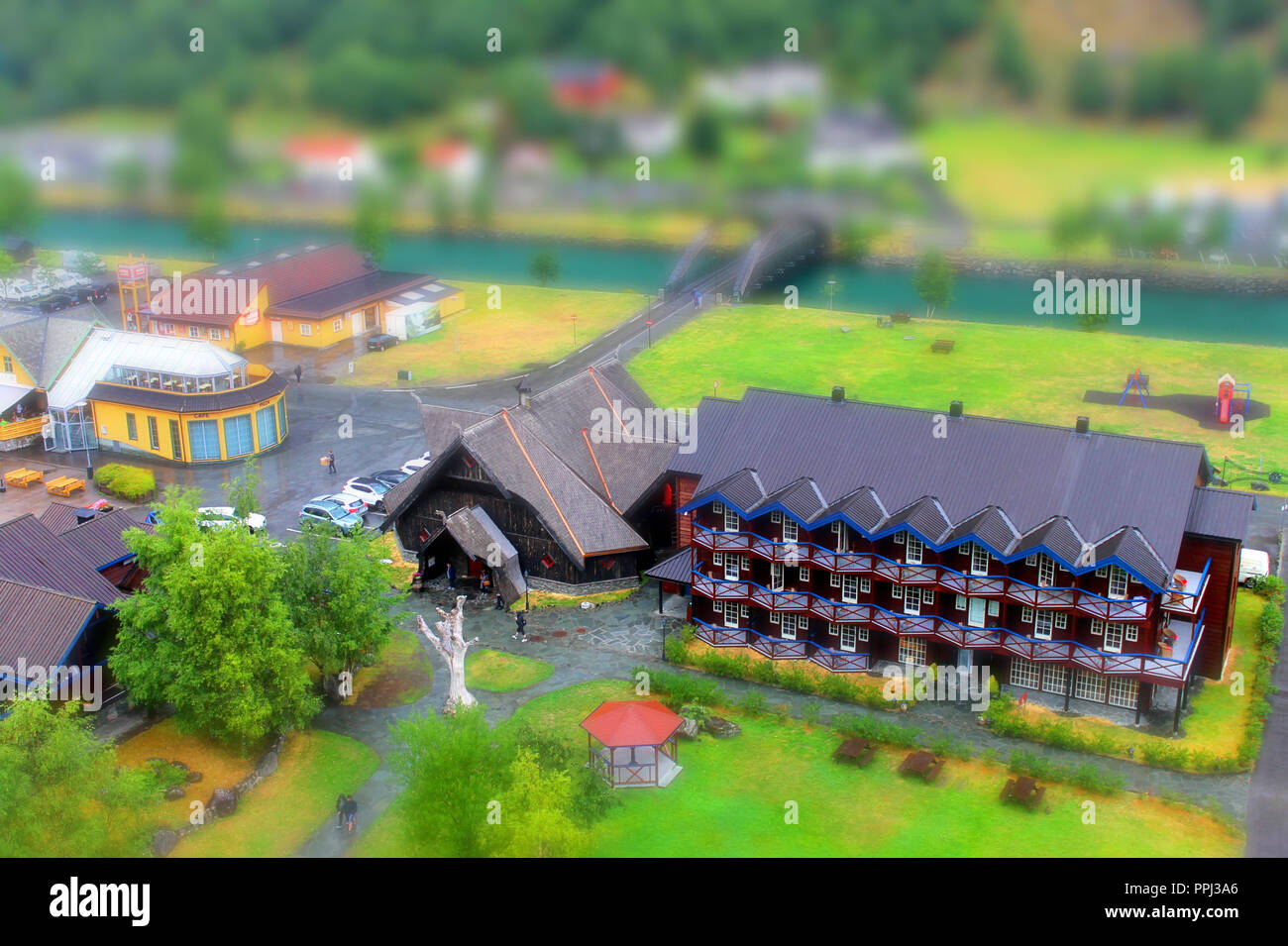 Miniature de Flaam, Norvège Banque D'Images