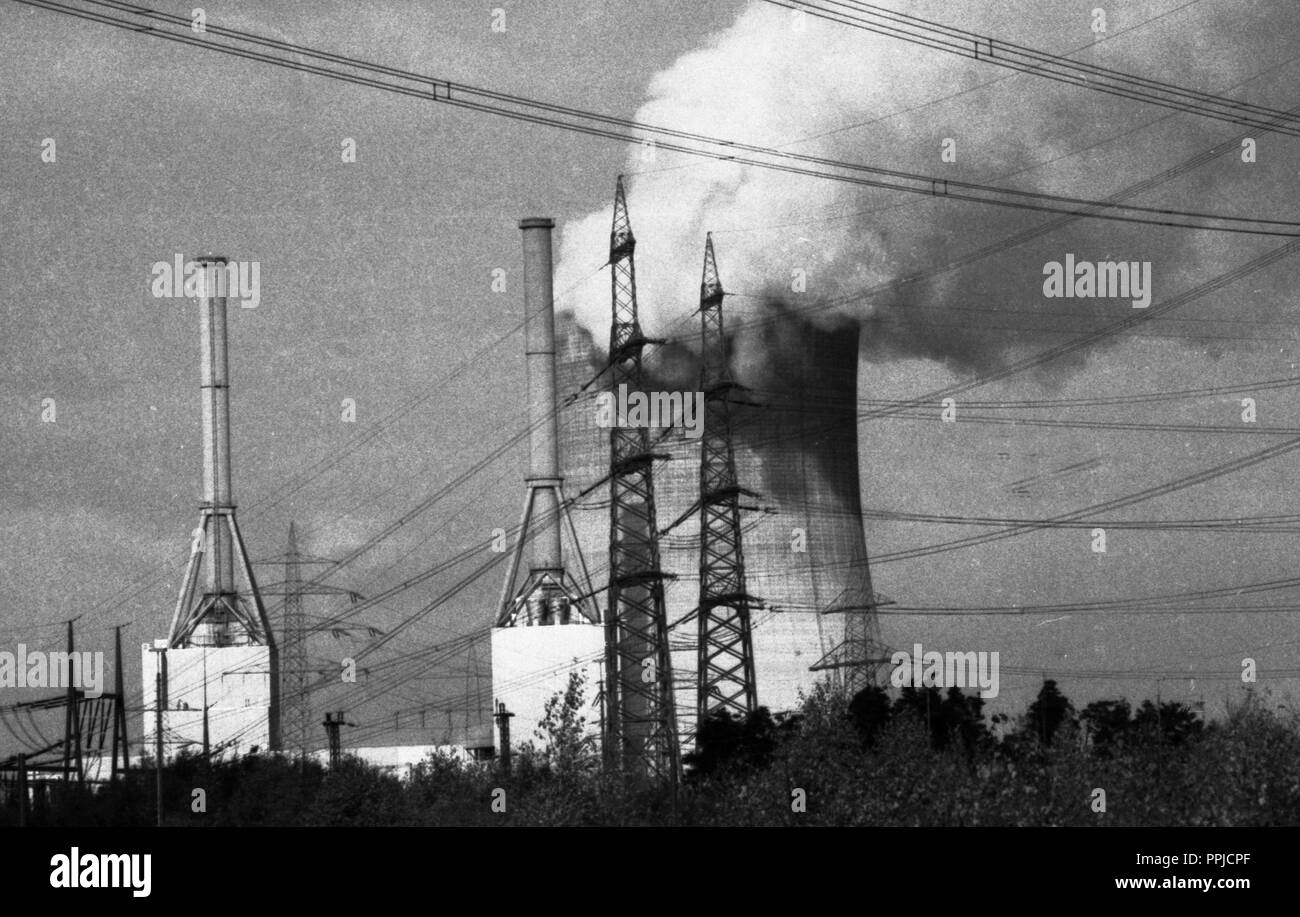 Plus de 10 000 opposants à l'énergie nucléaire et des armes nucléaires démontrer à Lingen le 25 octobre 1980. Dans le monde d'utilisation | Banque D'Images