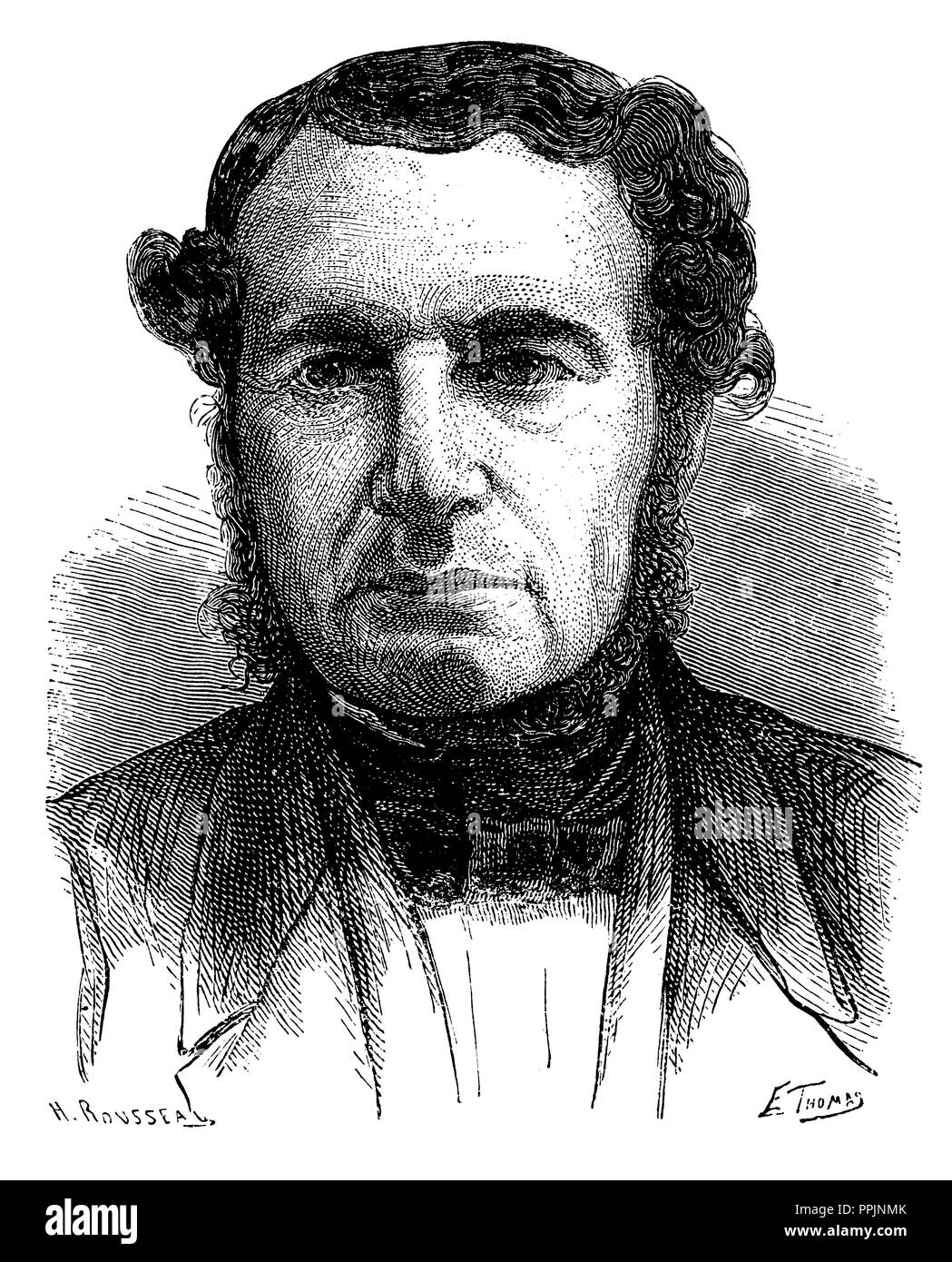 Joseph-François Malgaigne (1806-1865), chirurgien français, anatomiste et historien. Gravure, 1873. Banque D'Images Joseph-François Malgaigne (1806-1865), chirurgien français, anatomiste et historien. Gravure, 1873. Banque D'Images