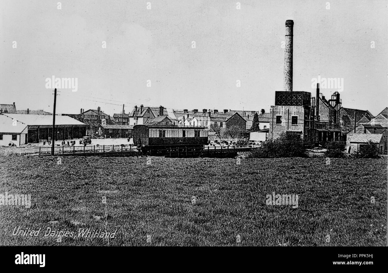 Whitland United Dairies Creamery 1937 Banque D'Images Whitland United Dairies Creamery 1937 Banque D'Images