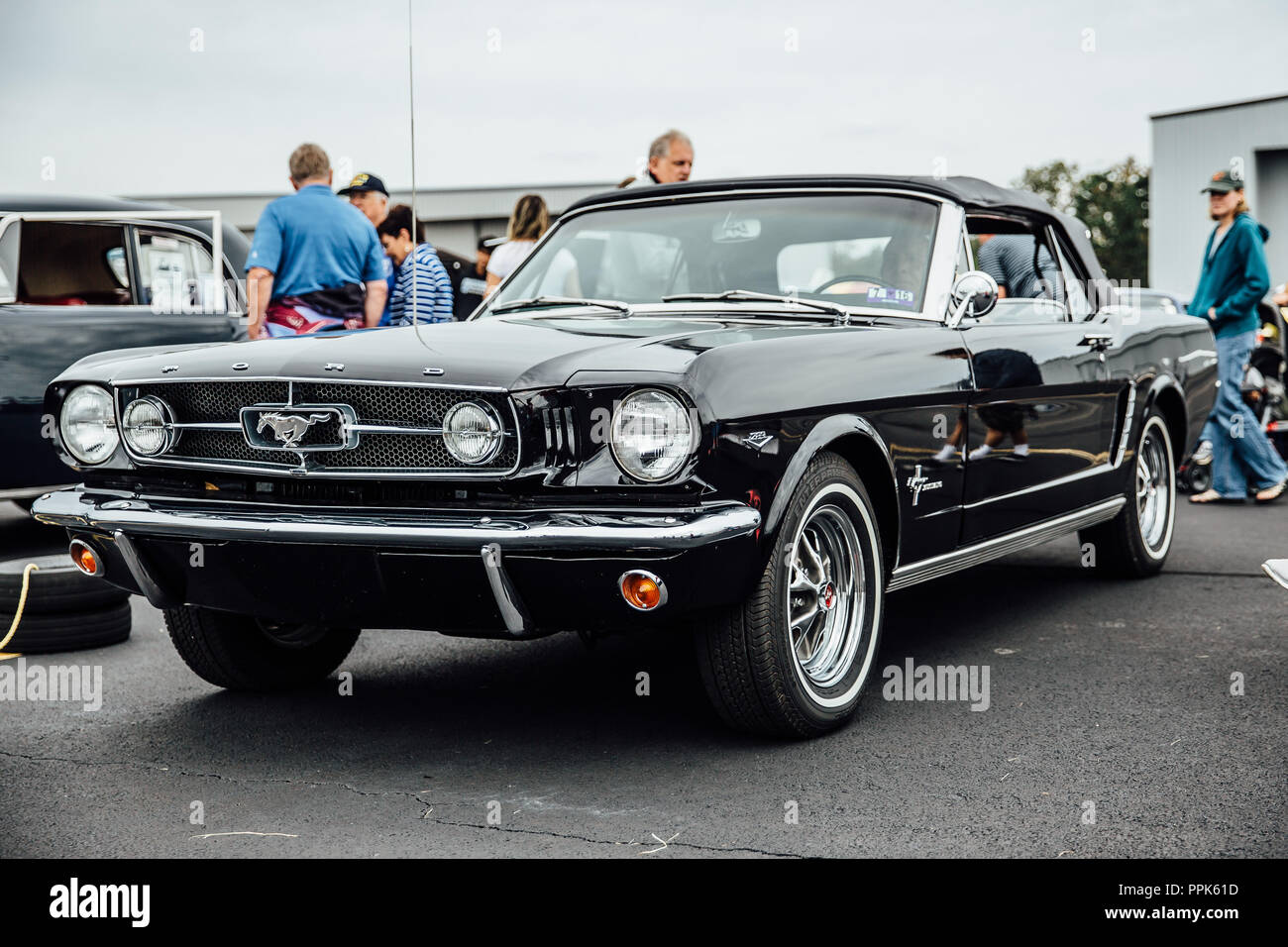 Ford Mustang convertible, à la 2015 Ville de Leesburg Virginia Air and Car Show Banque D'Images