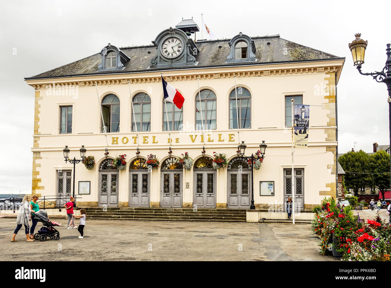 Hôtel de Ville, Honfleur, Normandie Banque D'Images