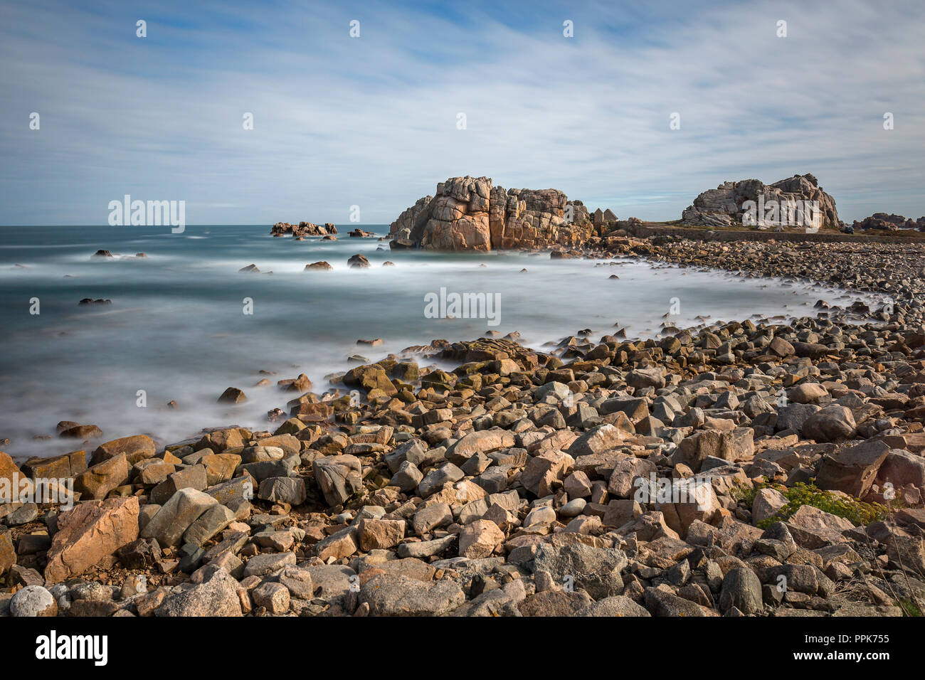 Bretagne Beach Banque D'Images