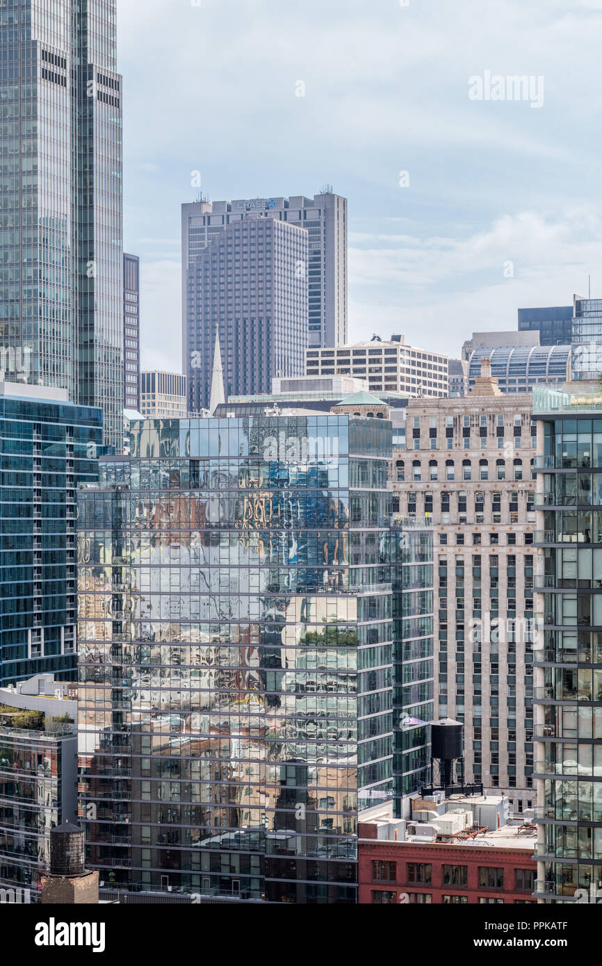 Vue aérienne du centre-ville de Chicago Banque D'Images