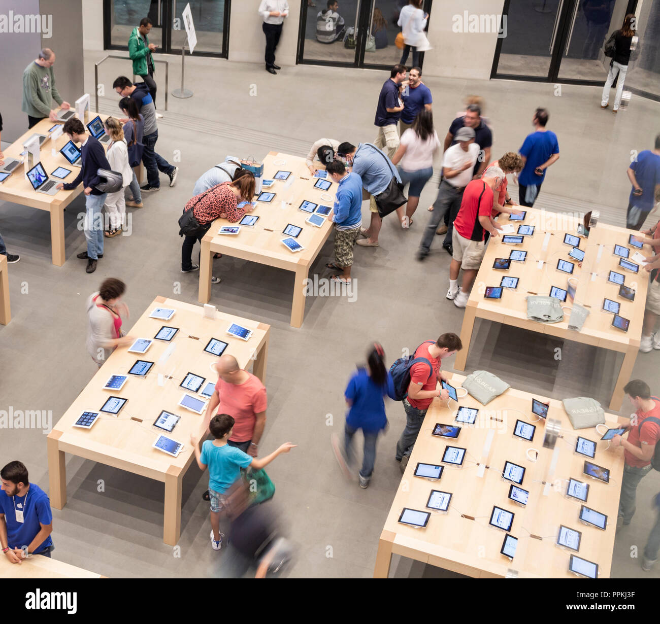 Apple store à Barcelone, Espagne Banque D'Images