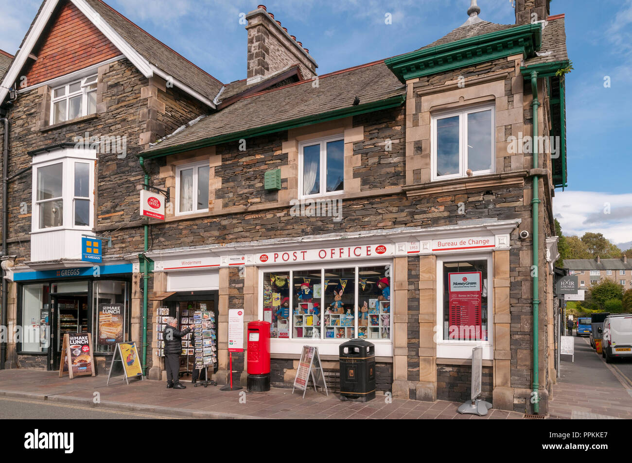 Bureau de poste de Windermere. La région de Cumbria. Banque D'Images