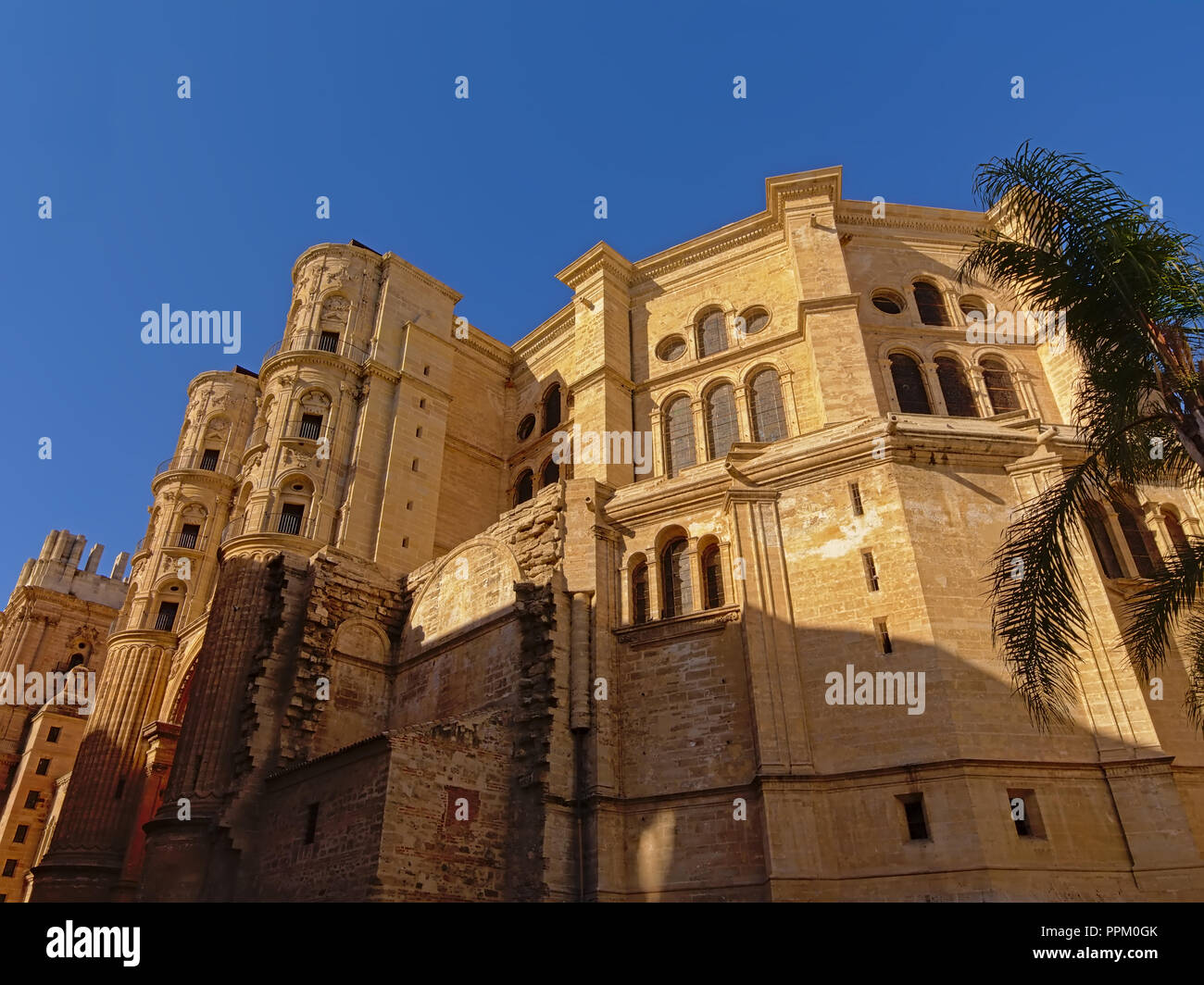 Détail de l'architecture de la cathédrale catholique de Malaga, dans le style Renaissance copyright : kristof lauwers Banque D'Images
