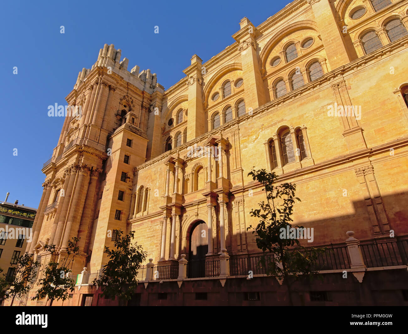 Détail de l'architecture de la cathédrale catholique de Malaga, dans le style Renaissance copyright : kristof lauwers Banque D'Images