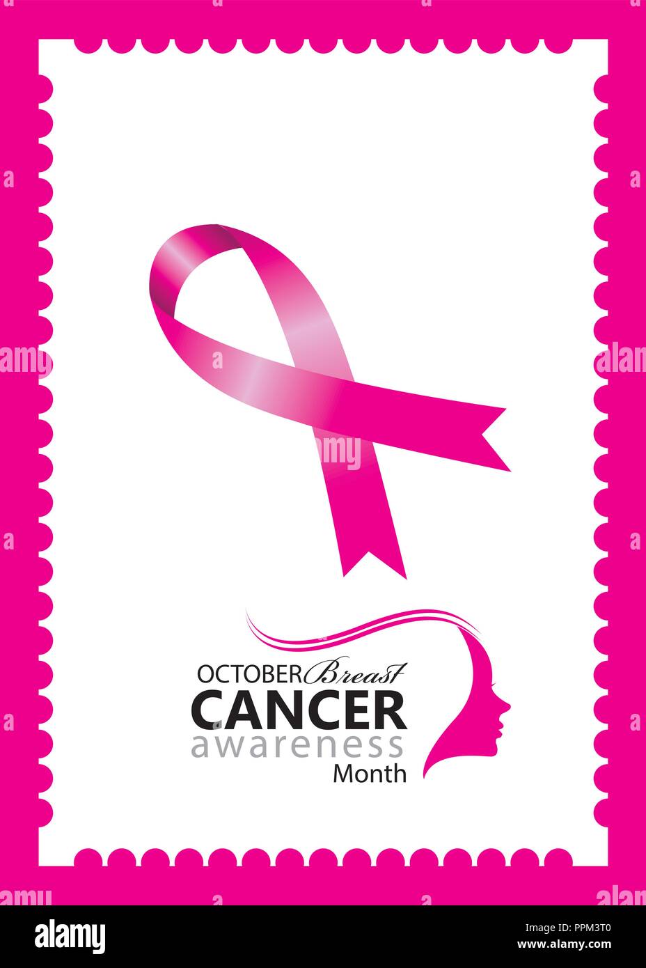 Octobre est le Mois de la sensibilisation au cancer du sein, Cancer Awareness,Moyens de montrer votre soutien pendant le mois de la sensibilisation au cancer du sein, cancer--awarenes Illustration de Vecteur