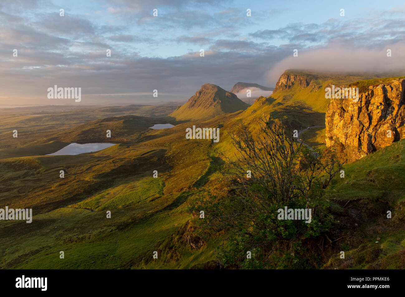 Suis Quiraing Sunrise Banque D'Images