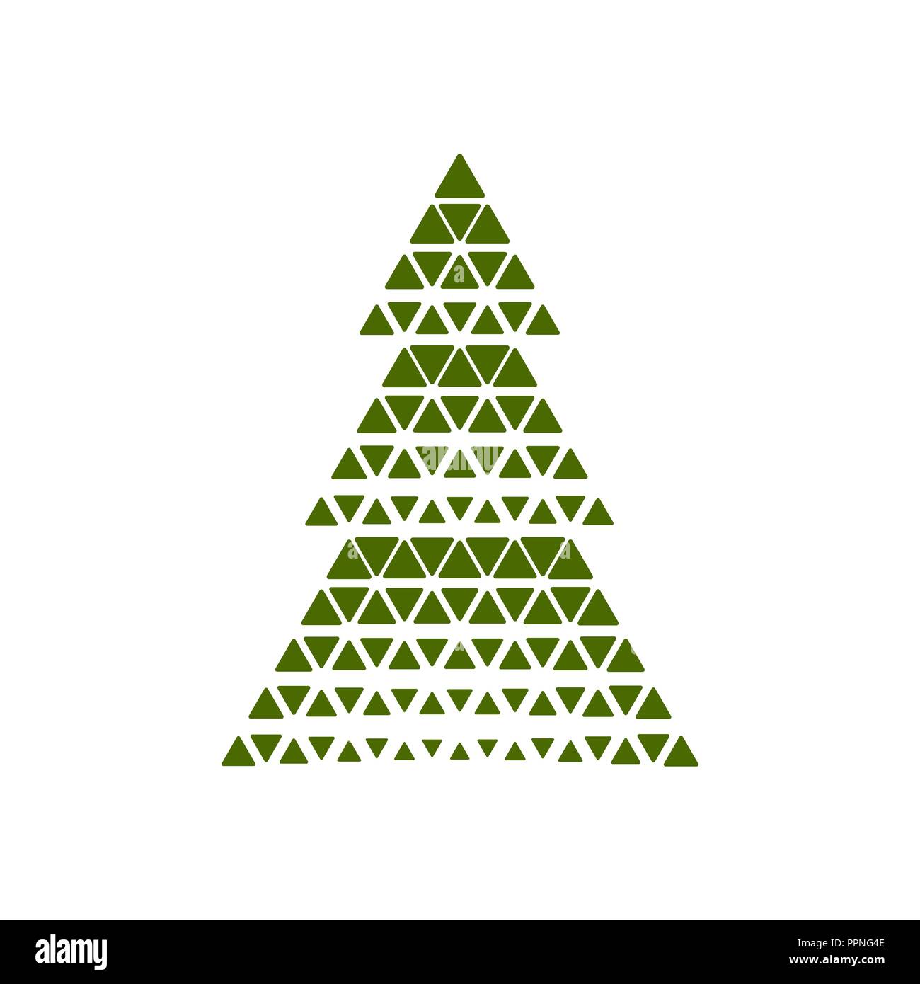 Joyeux Noël avec forme triangle. Vector illustration Illustration de Vecteur