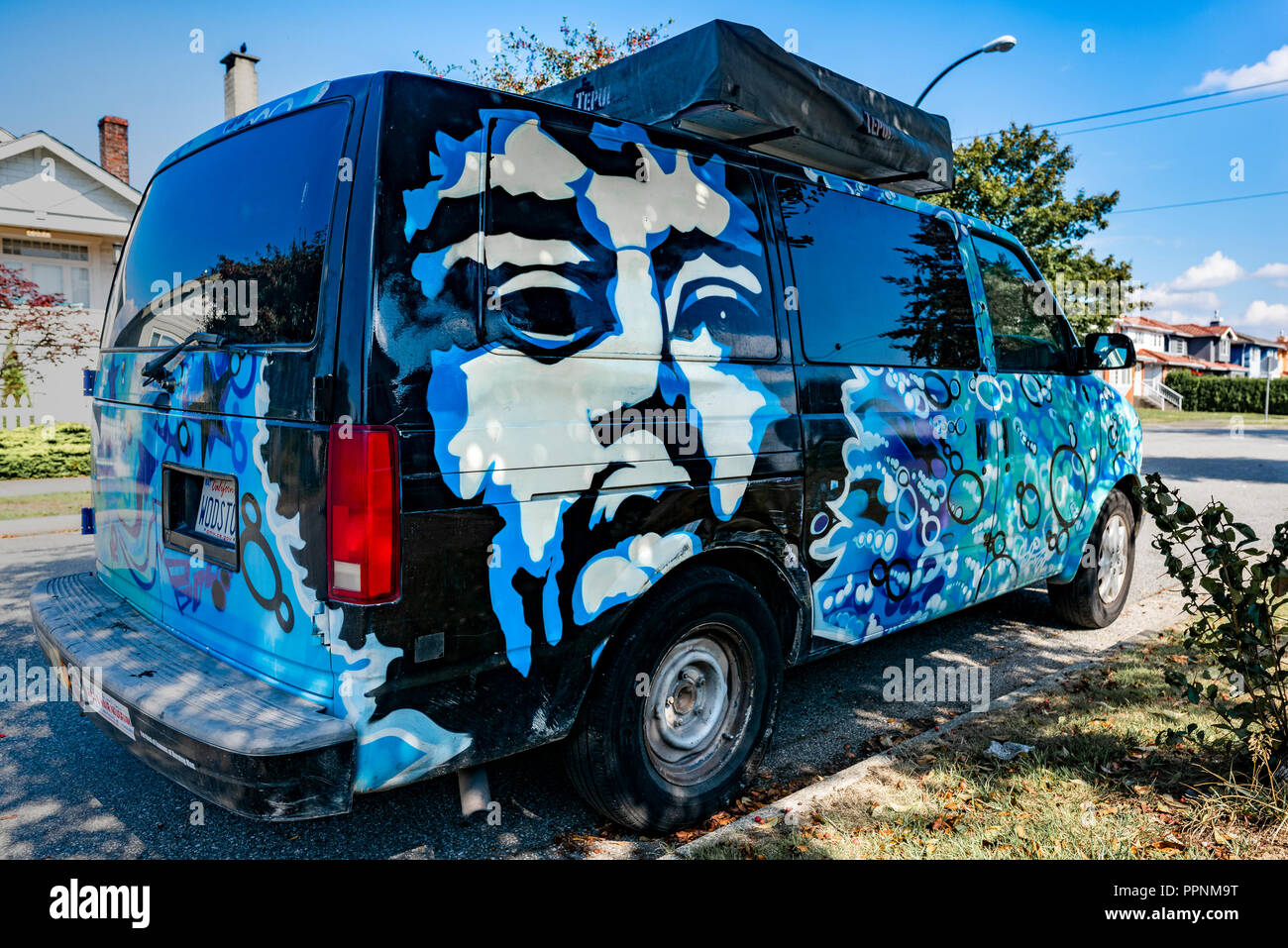 Van Hippie Banque D'Images