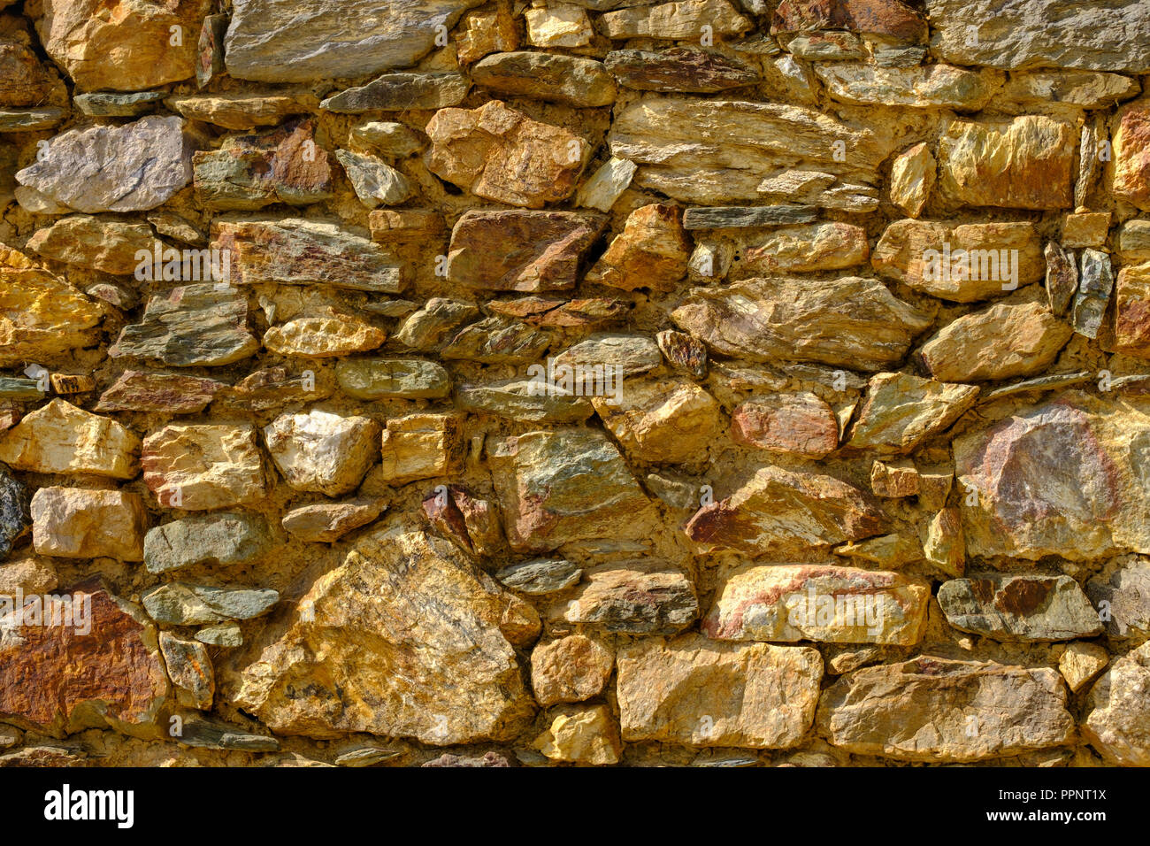 Mur de pierres naturelles, de Shishtavec, Gora Région, quk Kukes, Albanie Banque D'Images