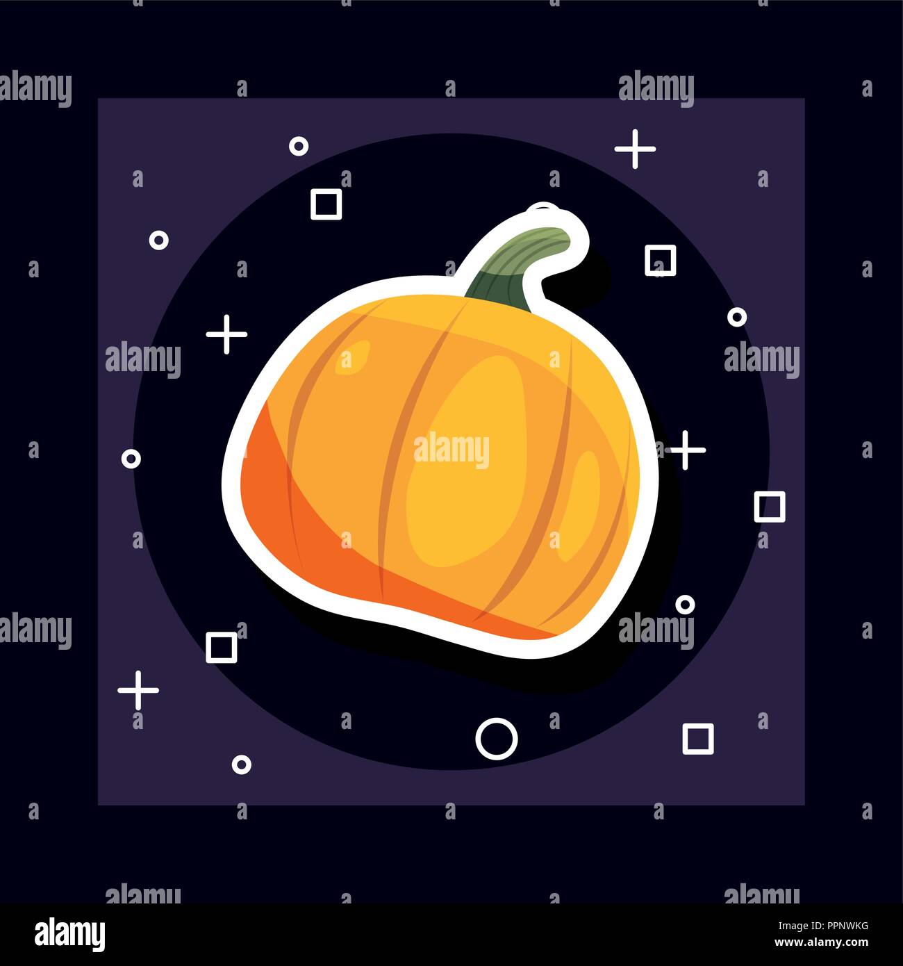 La journée de célébration de l'halloween symboles citrouille background vector illustration Illustration de Vecteur