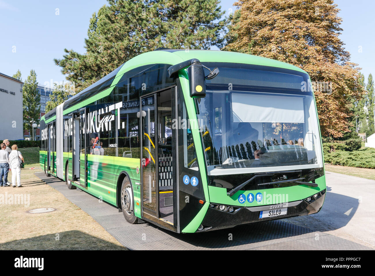 Sileo-Elektrobus auf der Innotrans 2018 à Berlin Banque D'Images