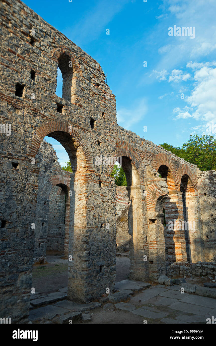 Basilique, Parc National, Butrint, Albanie, Saranda Banque D'Images