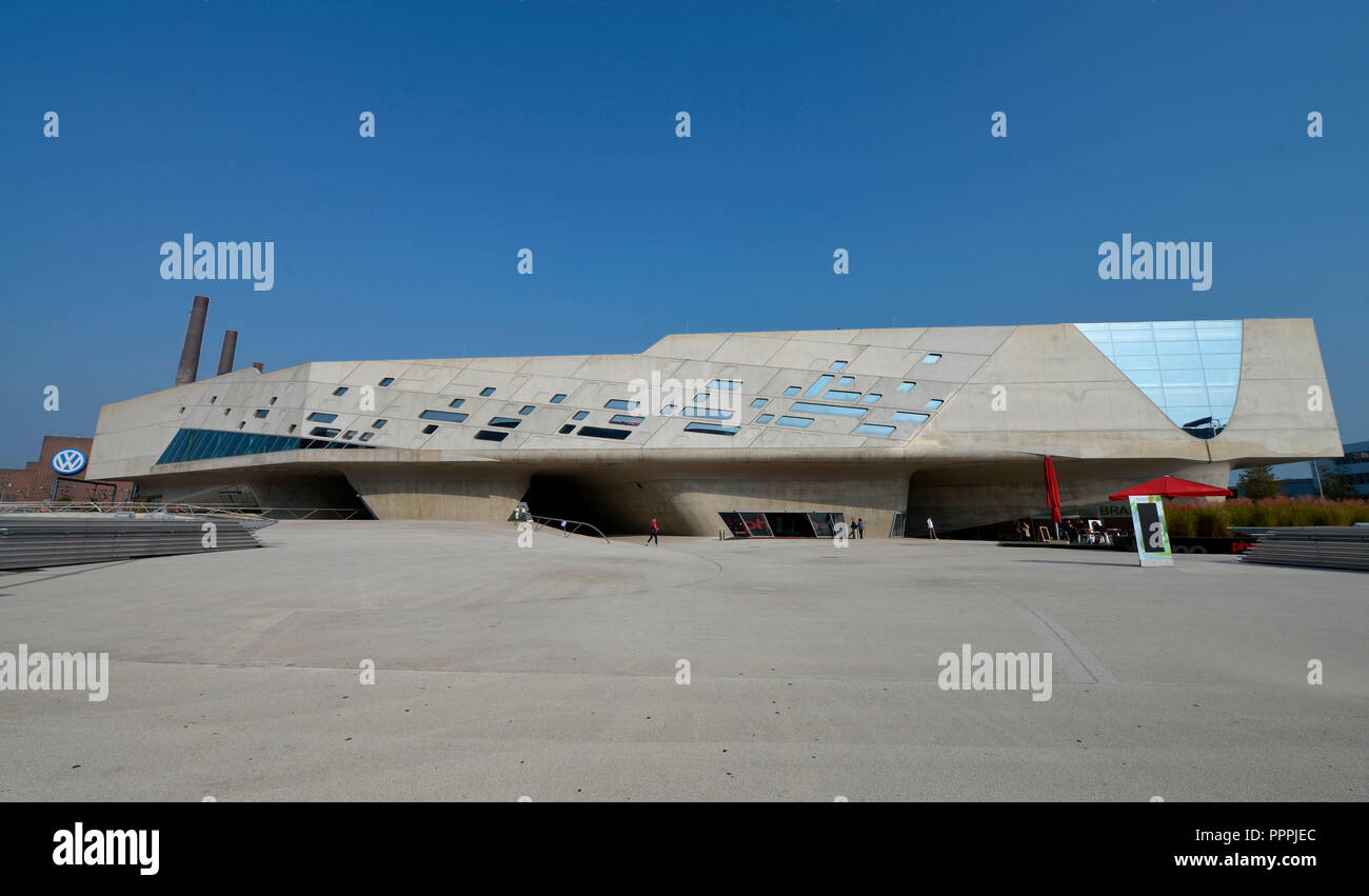 Phaeno, Willy-Brandt-Platz, Wolfsburg, Allemagne, Deutschland Banque D'Images