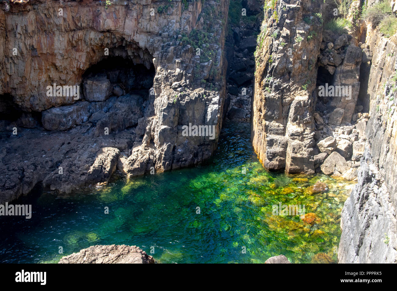 Boca do Inferno sur les falaises de Cascais, Portugal, Europe Banque D'Images