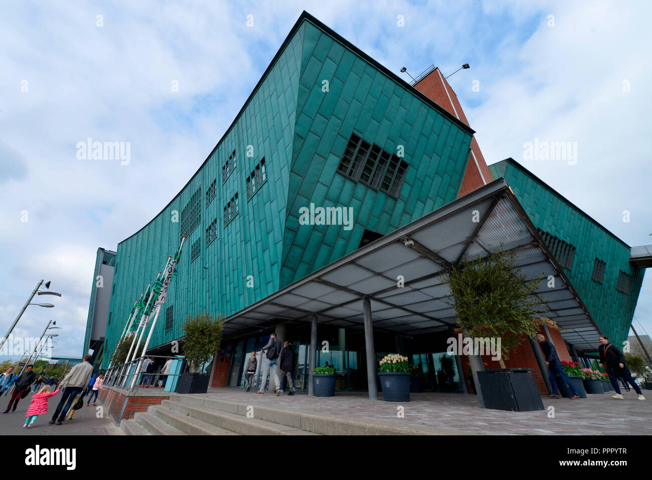 Le Musée des sciences Nemo, Oosterdok, Amsterdam, Pays-Bas Banque D'Images