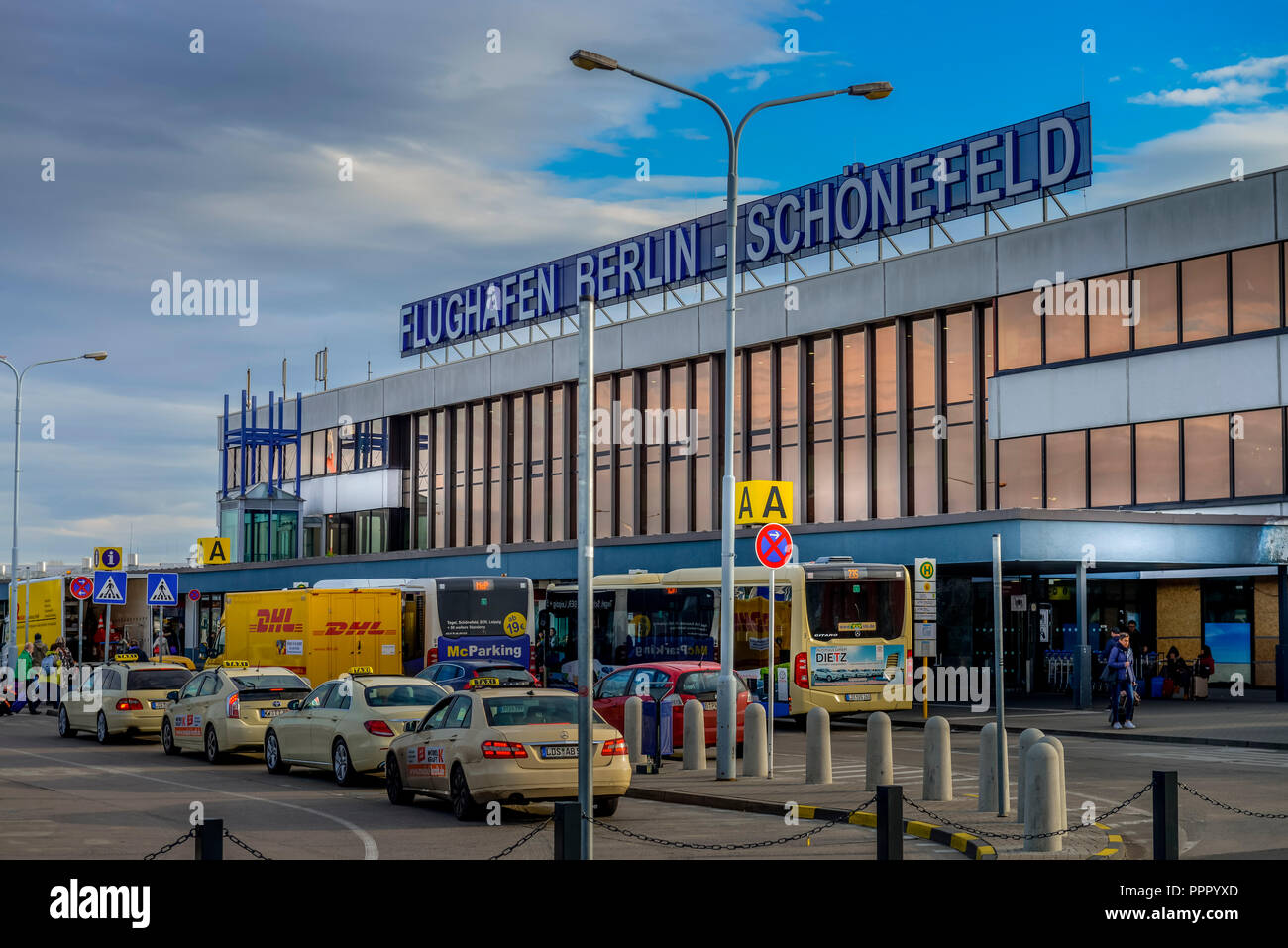 La borne A, Flughafen Schönefeld, Brandebourg, Allemagne Banque D'Images