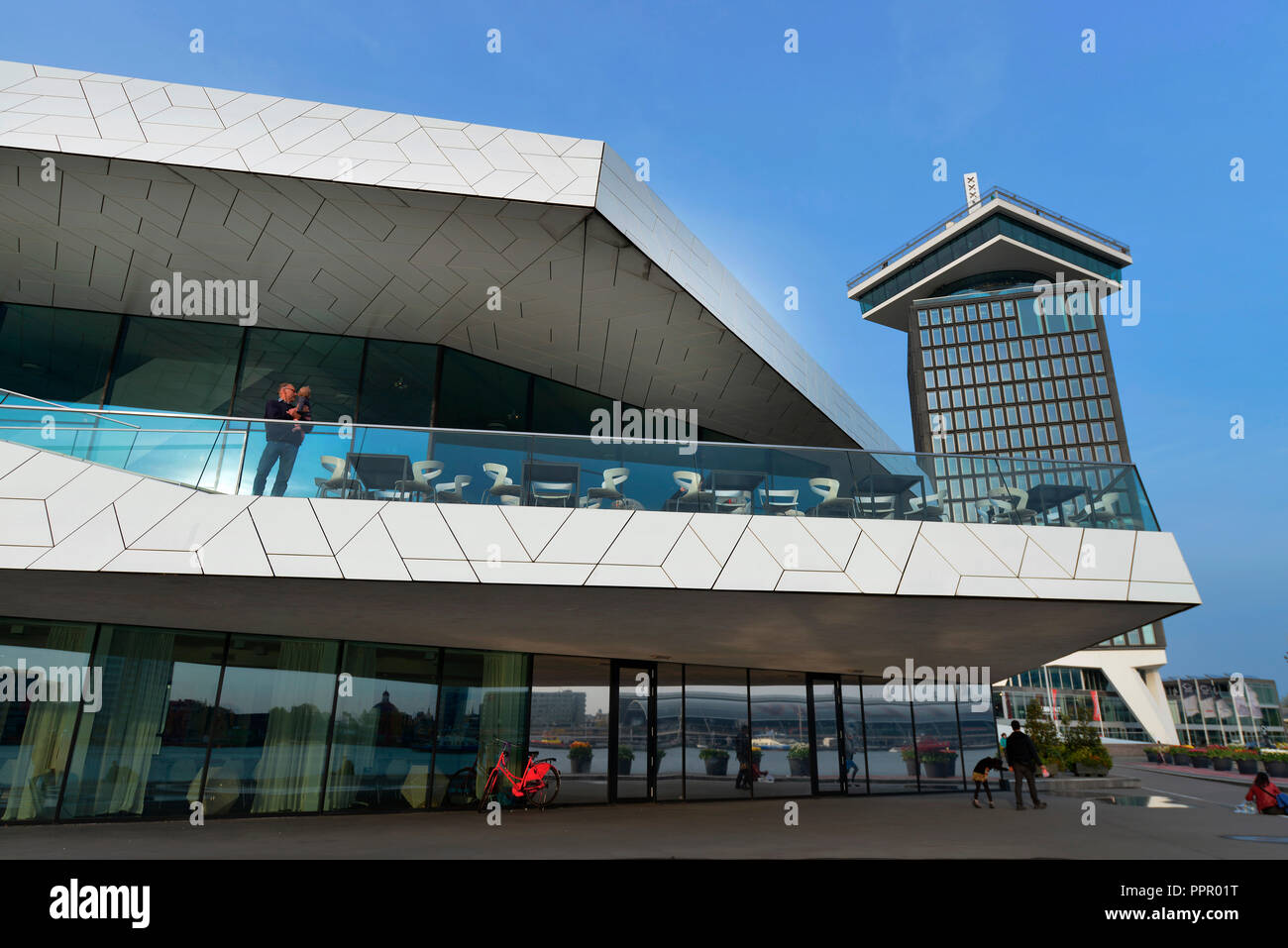 EYE Filmmuseum, Ijpromenade, Amsterdam, Pays-Bas Banque D'Images