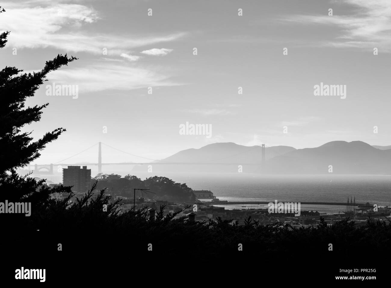 San Francisco est situé dans la région de la côte ouest des États-Unis dans l'état de Californie Banque D'Images