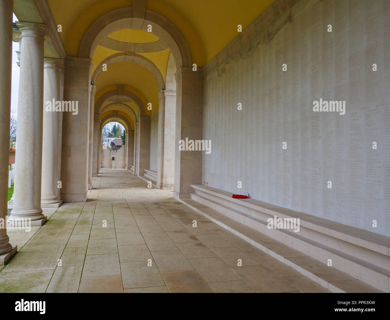 Arras Première Guerre mondiale Mémorial en France situé dans le faubourg d'Amiens British Cemetery Banque D'Images