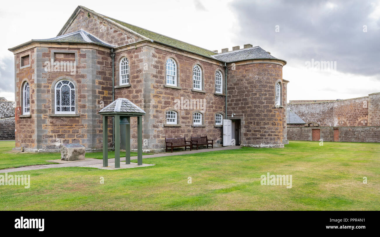 Chapelle, fort George, Inverness, Écosse Banque D'Images