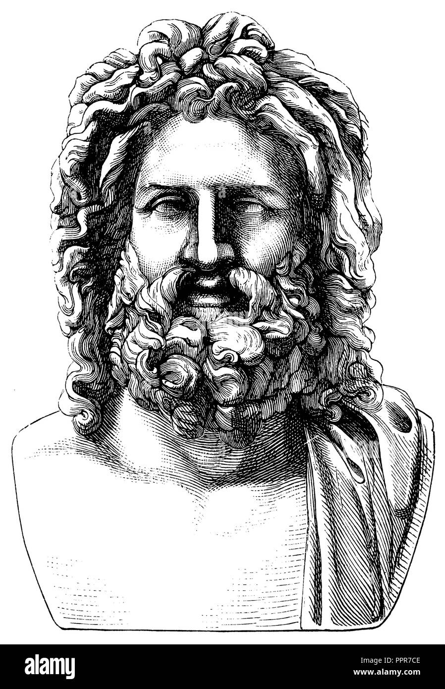 Buste de Zeus Otricoli, 1887 Banque D'Images