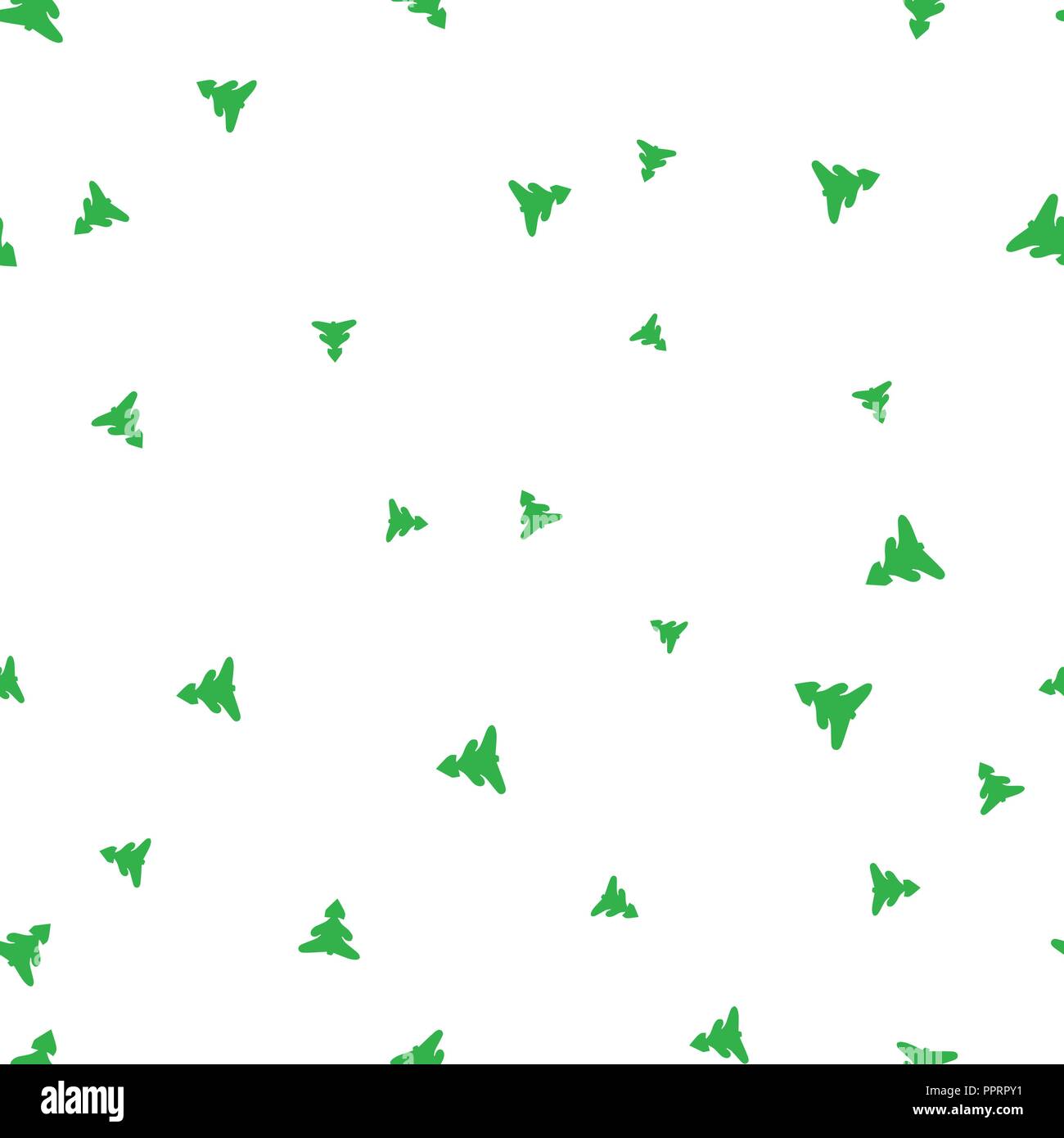 Arbre de Noël vert motif transparent. Isolé sur un fond blanc. Vector illustration. Illustration de Vecteur