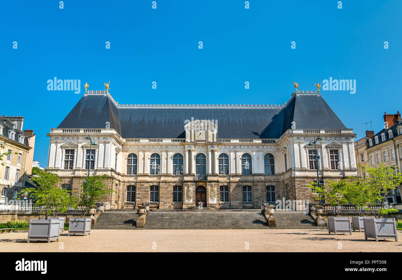 Palais du Parlement de Bretagne à Rennes, France Banque D'Images