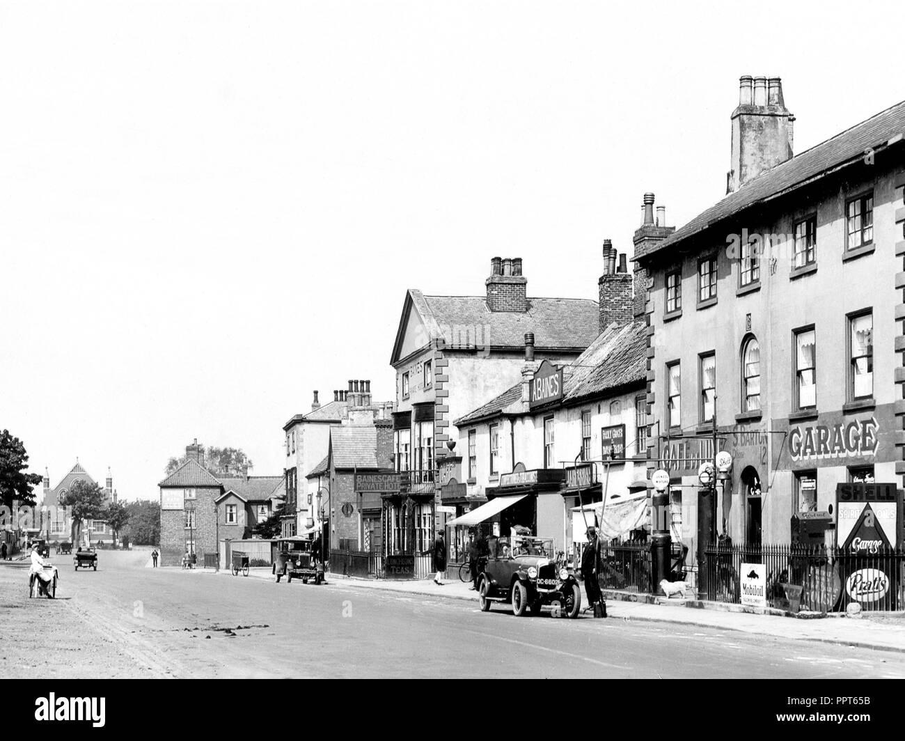 High Street, Bawtry début des années 1900 Banque D'Images